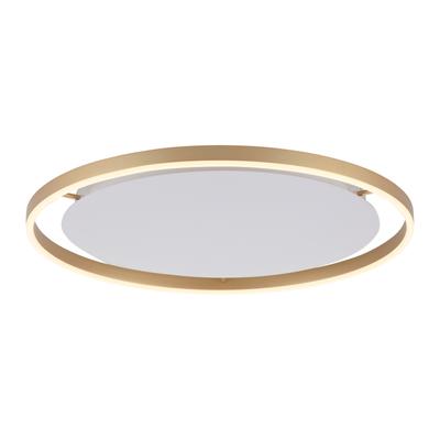 JUST LIGHT Deckenleuchte "RITUS", gold (messingfarben matt), 1, Ø 5,9cm, 1 Stk., Leuchten, LED, dimmbar, Switchmo, Deckenleuchte