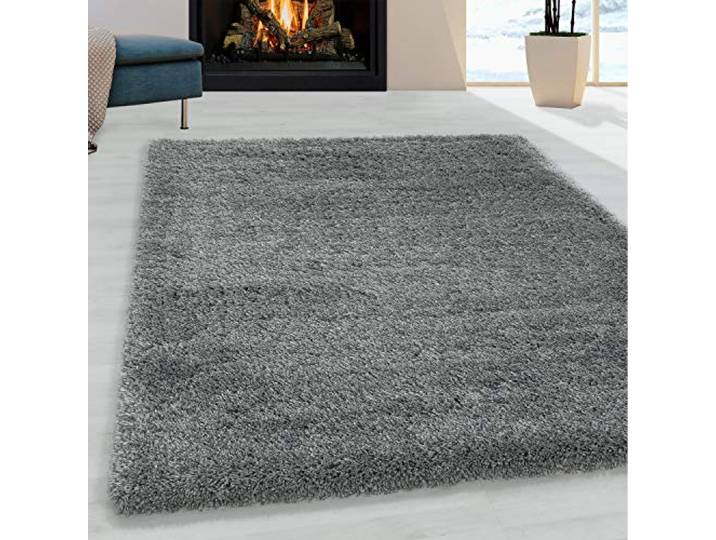Vloerkleed Fluffy Lichtgrijs 80 x 150