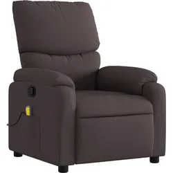 vidaXL, Massageliege + Massagesessel, Massagesessel Dunkelbraun Stoff,Farbe: Dunkelbraun,Material