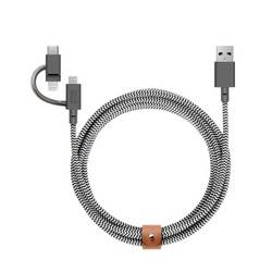 Native Union USB-C® Kabel USB 2.0 2 m BELT-ULC-ZEB-NP