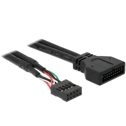 Delock Kabel USB 2.0 Pin Header Buchse > USB 3.0 Pin Header Stecker 60 cm