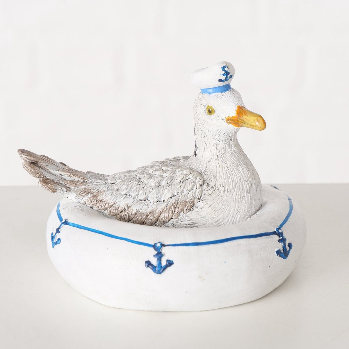 Boltze Drijvend figuur Meeuw Jannes van polyresin, 8 cm