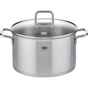 ELO Kochtopf Citrin 72420 Fleischtopf, 3,4 L, induktionsgeeignet, aus Edelstahl, 20 x 12 cm (ØxH)