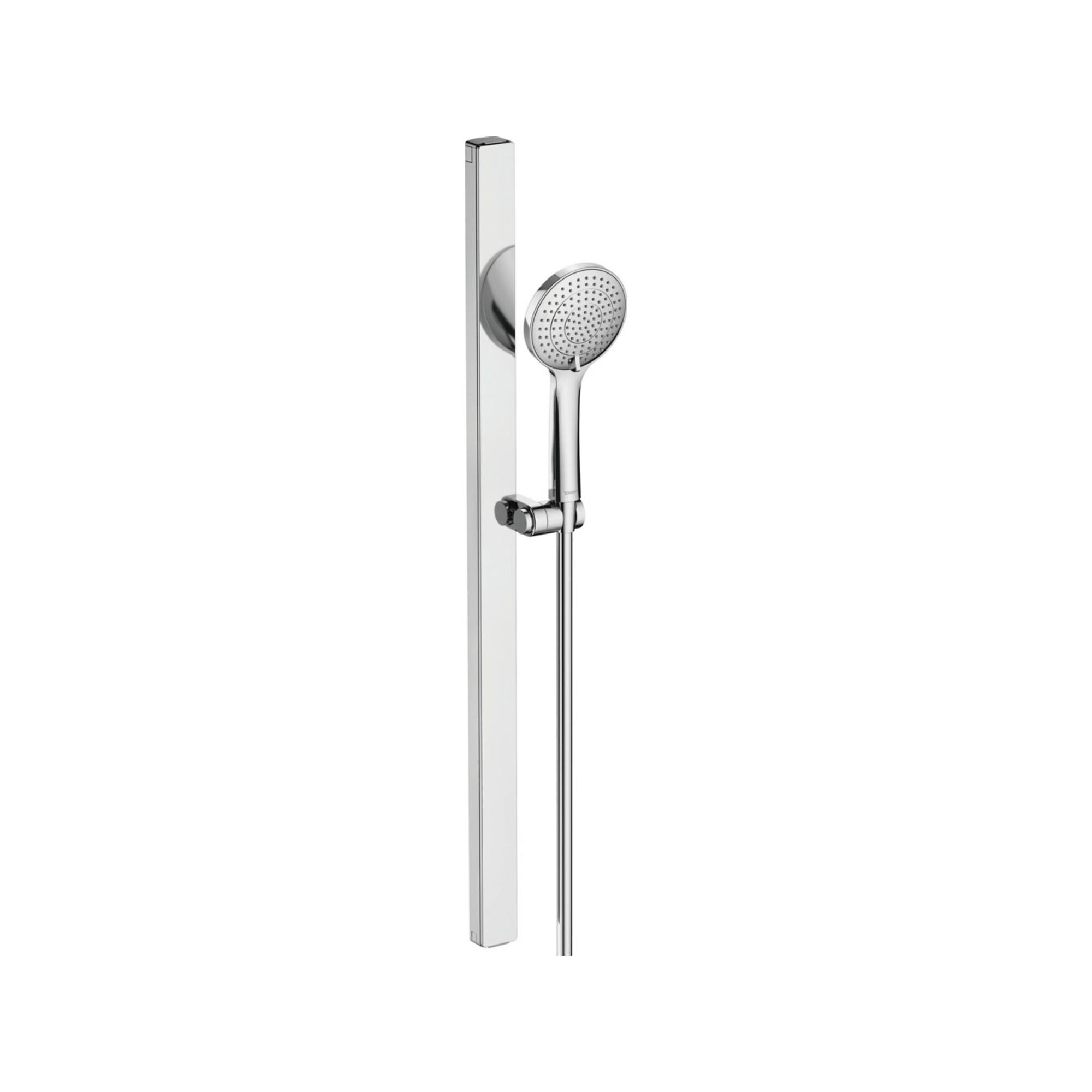 Duravit Brause-Set MinusFlow m Handbrause, Schlauch, Brausestange, chrom (UV0682005010)