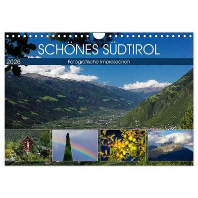 Schönes Südtirol (Wandkalender 2026 DIN A4 quer), CALVENDO Monatskalender