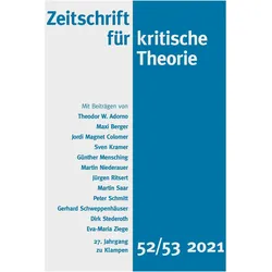 Zeitschrift für kritische Theorie / Zei, Fachbücher von Wolfgang Bock, Sven Kramer, Gerhard Schweppenhäuser