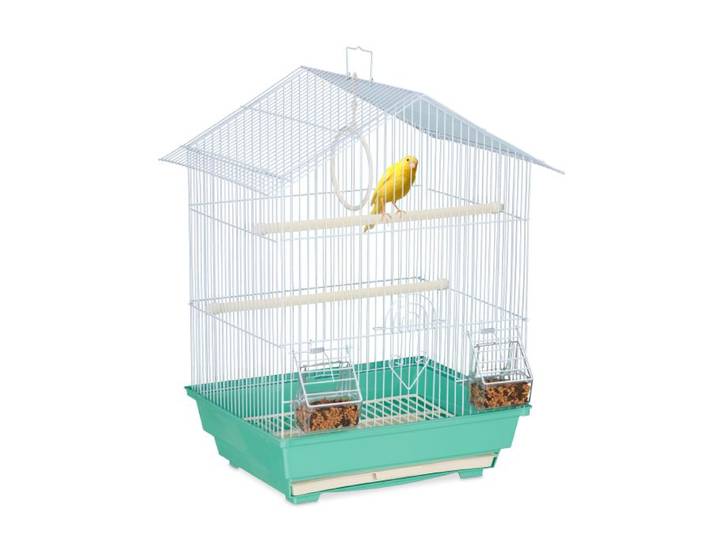Relaxdays Kleine vogelkooi metaal