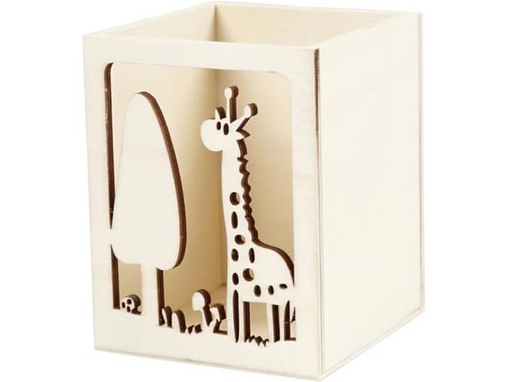 Creativ company - Creativ company houten pennenbakje giraffe