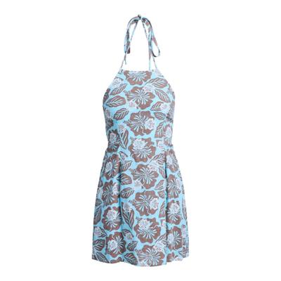 Strickkleid ROXY "After Glow Mini", Damen, Gr. S, bunt (braunie hibiscus hype), Obermaterial: 60% Baumwolle, 40% Viskose., Kleider Strickkleid