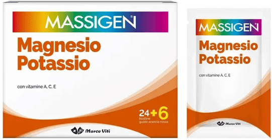 Massigen Magnesio Potassio PROMO Integratore Sali Minerali 30 Bustine