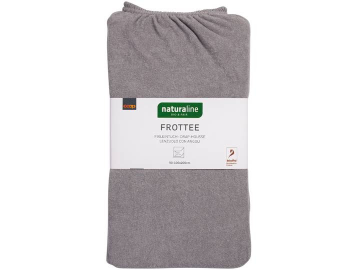Naturaline Textil Bio Fixl. Frotte 90x200 grau
