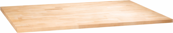 B2B Partner Werkbankplatte, Buche-Massiv-Platte, 1200 x 800 x 40 mm