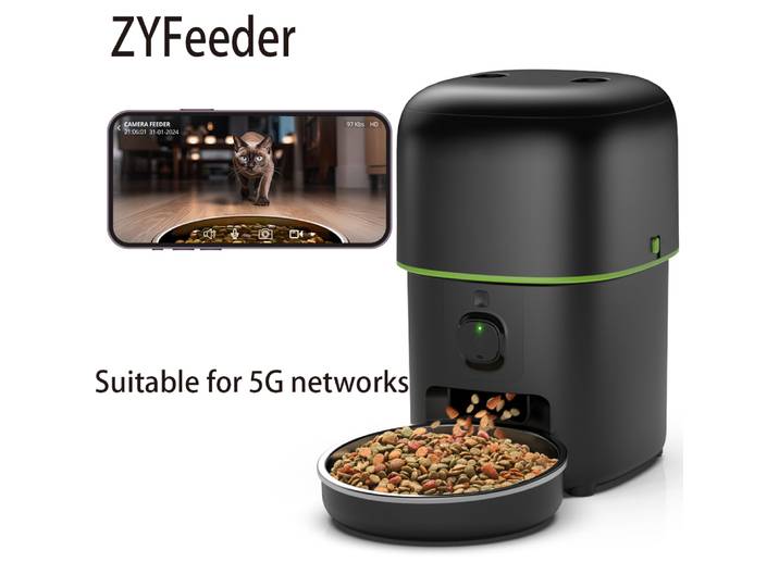 2L 5G caméra mangeoire pour animaux de compagnie automatique chat distributeur de nourriture intelligent automatique chien nourriture lente WIFI chronométré vidéo quantitative bols d'alimentation