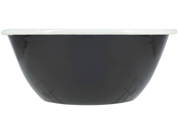 À Table! Schale schwarz 22.5cm, aus Eisenstahl mit Emaille-Beschichtung