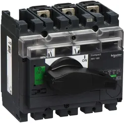 Schneider Electric 31164 Lasttrennsch. INV160, 3 P, 160A/690V DC/AC, Schwarzer Drehhebel