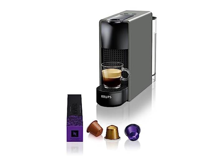 Nespresso KRUPS Essenza Mini Grau Original Kapselmaschine XN110B
