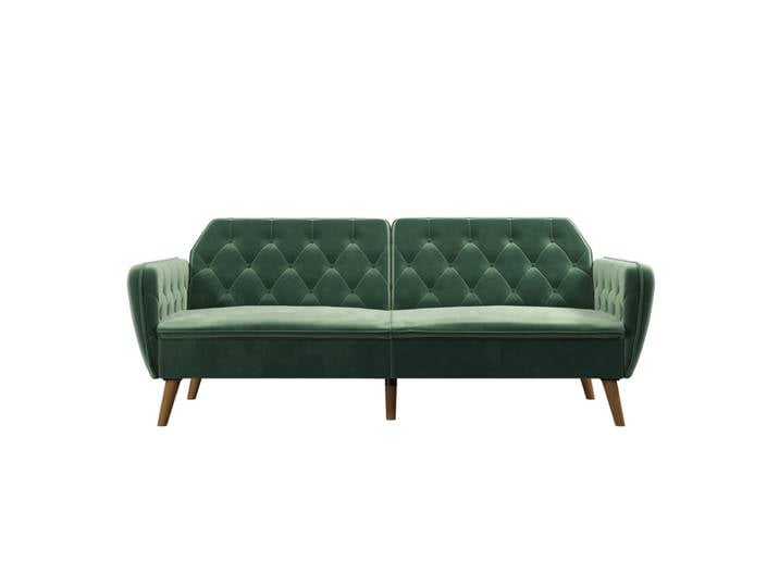 Schlafsofa TALLULAH Samt Lichtgrün
