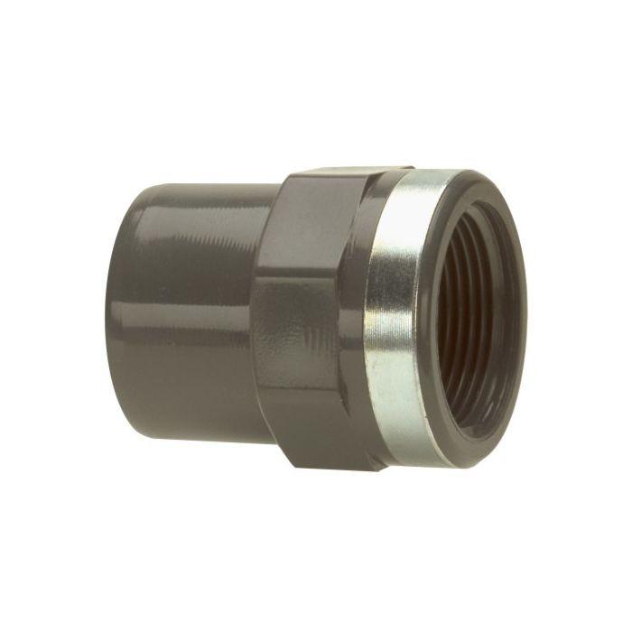 Bänninger Pvc-u Reduktions Nippel 163M114812 63 mm x 1 1/2" IG, DN 50, mit zylindrischem IG