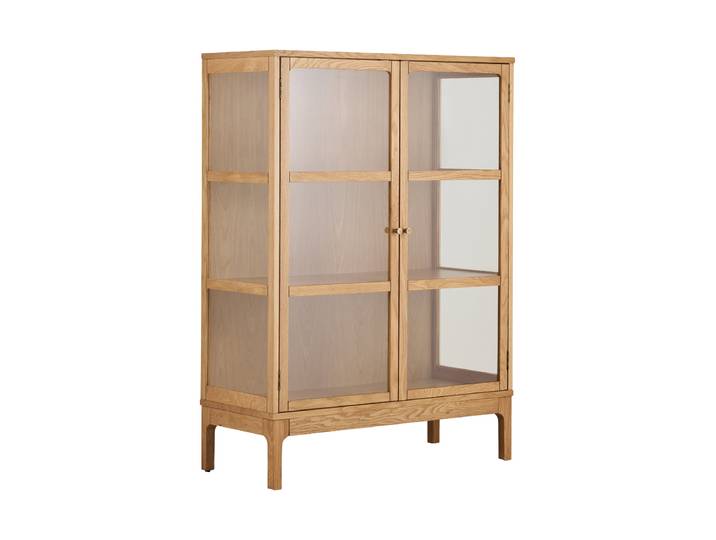 Design Holz Highboard „Zamora“ 2-türig Eiche Natural Nordic Living