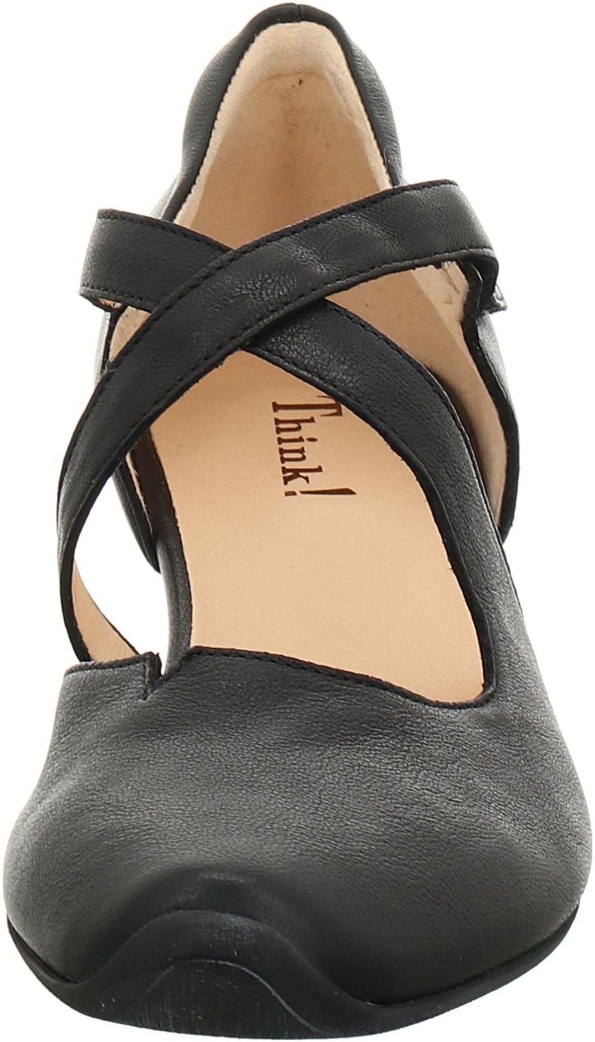 Think! Pumps THINK "Think Pumps Leder", Damen, Gr. 38, Leder, schwarz, Schuhe Pumps