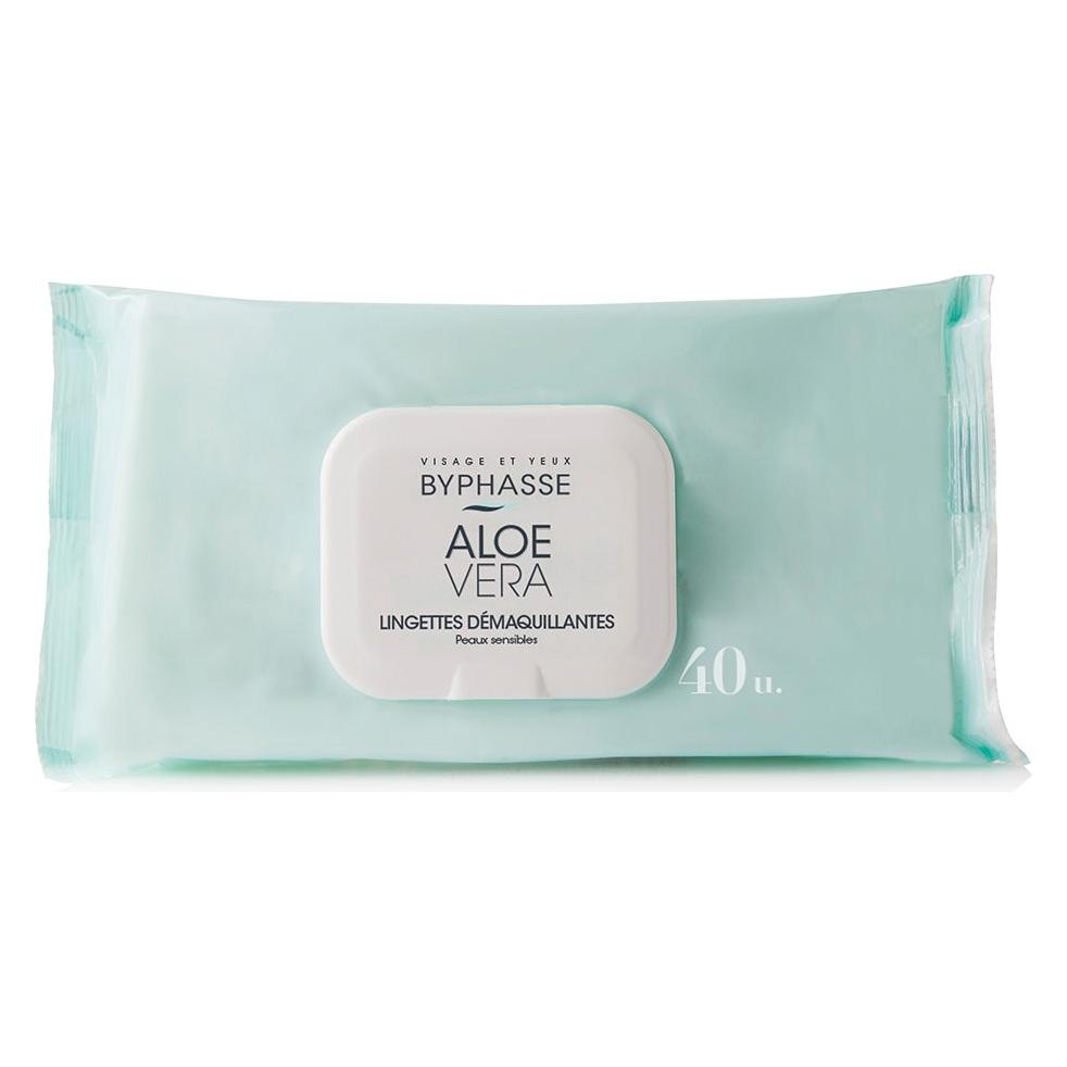 Byphasse Face & Eyes Remover Wipes mit Aloe Vera für empfindliche Haut 40 Stk. (Reinigungstücher Gesicht, 347 g) (25058571)