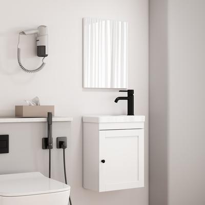 Badezimmer-Set WELLTIME "Antwerpen", weiß, Kastenmöbel-Sets