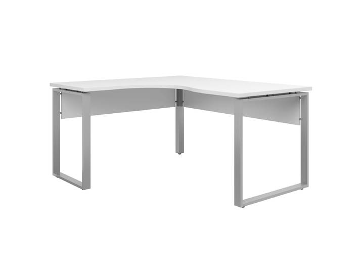 home24 Hoekbureau 140cm wit/wit