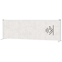 Sideboard-Trennwand MAULconnecto 160x50cm Akustik hell