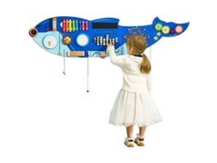 VEVOR Panneaux Muraux d'Activités Orque, 12 Jeux, Jouet Mural Sensoriel Montessori pour Enfants 3-12 ans, Centre d'Activités d'Apprentissage, Salle de Jeux des Tout-petits, Crèche, Salle de Classe