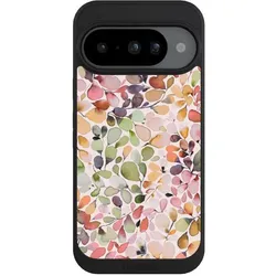 Nivocase Handyhülle für Google Pixel 10 Hülle NIVOpure Case Schwarz Muster Pattern Eukalyptus (Google Pixel 10), Smartphone Hülle, Schwarz