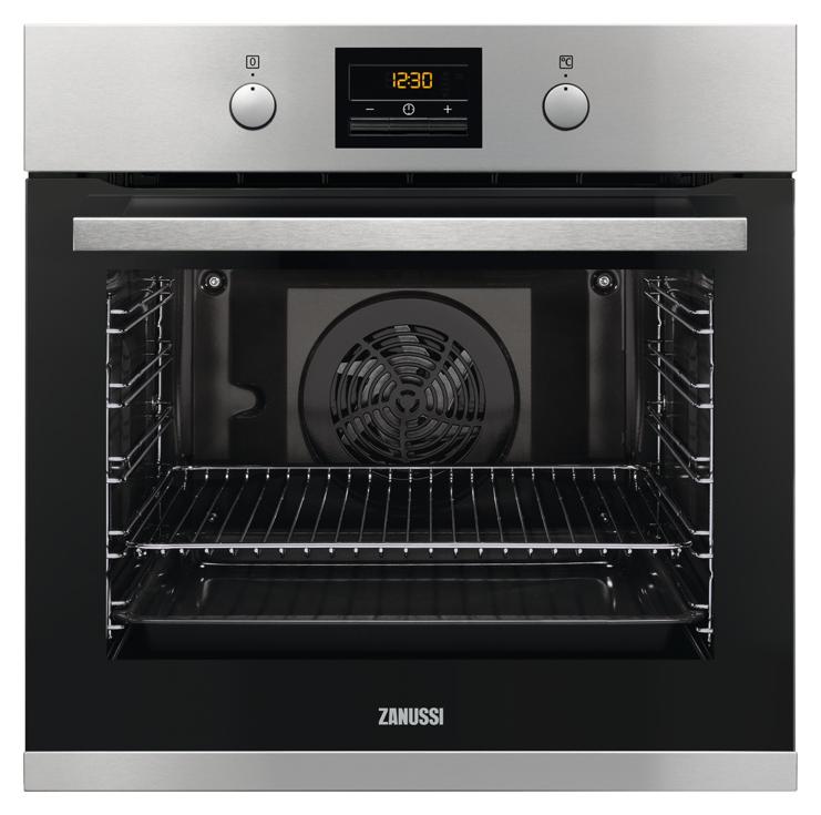 Zanussi ZOPXX8K1, Medium, Elektrischer Ofen, 72 l, 72 l, 30 - 300 °C, Pyrolytisch