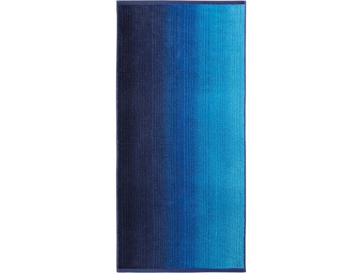 Handtücher DYCKHOFF Colori , blau, B:70cm L:140cm, Walkfrottee, Obermaterial: 100% Baumwolle, Handtücher, Handtücher, mit Farbverlauf