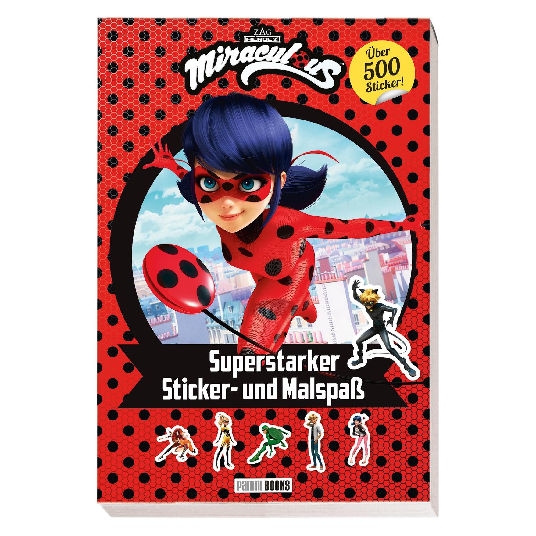 Panini Miraculous: Superstarker Sticker- und Malspass (500 Sticker) (31111088)