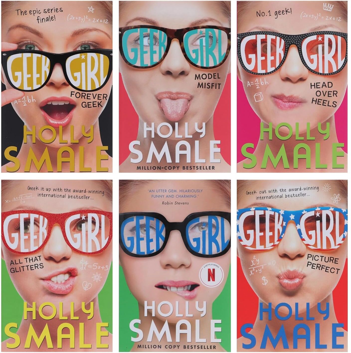 HarperCollins Children's Books Geek Girl 6 Book Collection Set by Holly Smale - Complete YA Paperback Series - Ages 9-14 - Harriet Manners Modelling Comedy