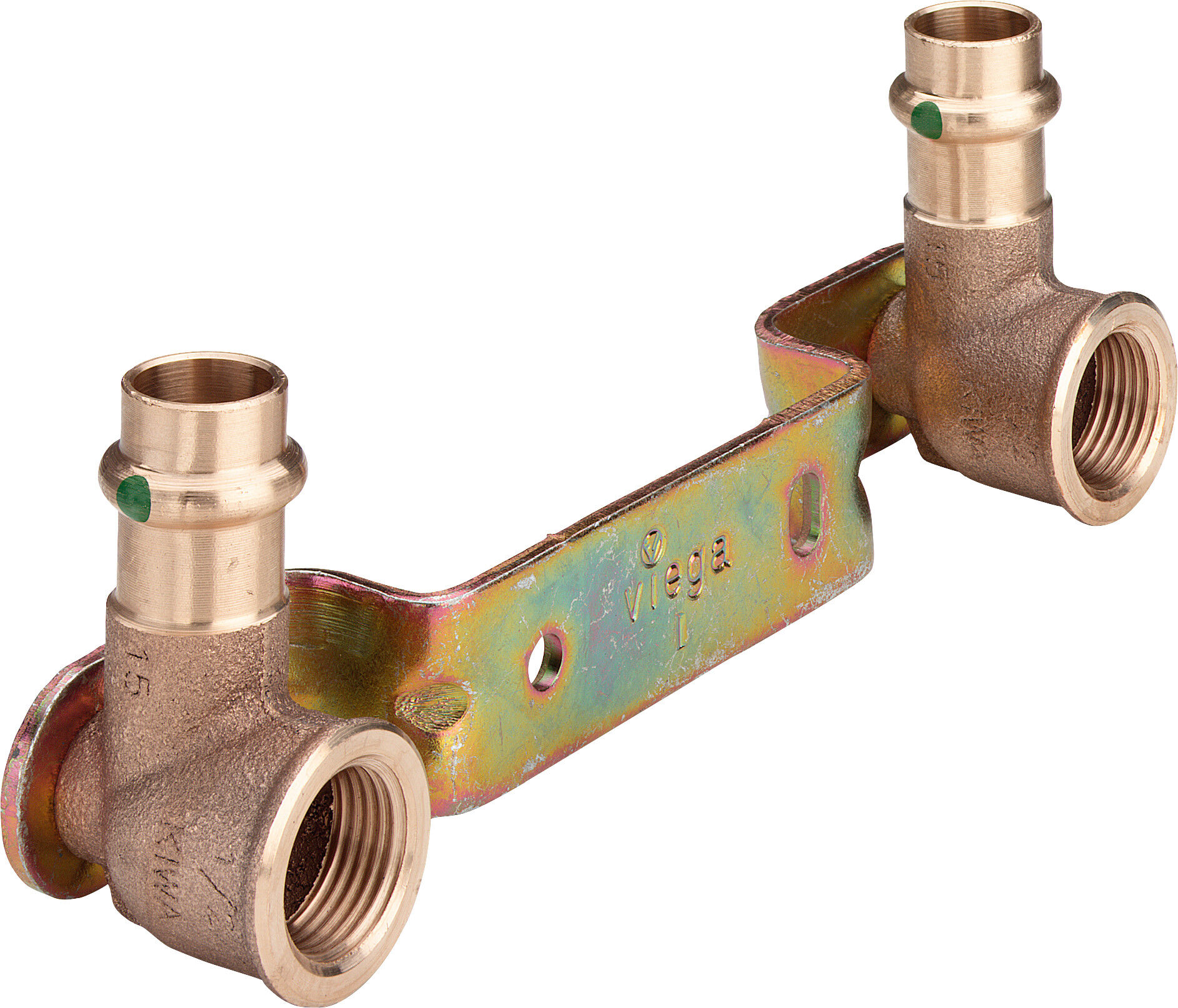 Viega Unité de montage Sanpress 295462 15 mm x Rp 2000 / 2 x 150 mm, bronze, SC-Contur