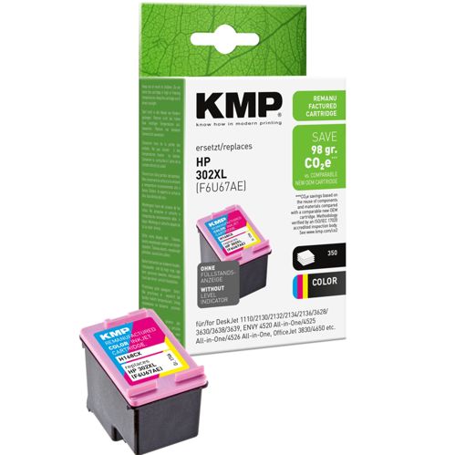 KMP H168CX Tintenpatrone color kompatibel mit HP F6U67AE