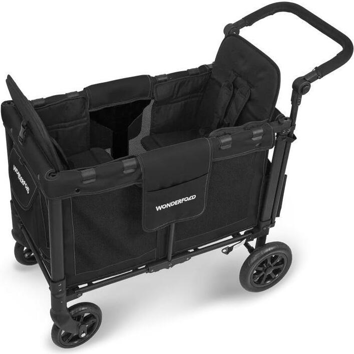 Wonderfold W2 Original+, Betthimmel, All Terrain-Kinderwagen, Unisex, Faltbar, Schwarz