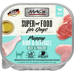 MAC's Dog 150g Hundenassfutter 11 x 150 Gramm PUPPY Geflügel, Herz & Leber