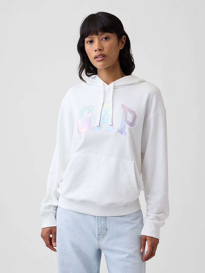 GAP Hoodie in Weiß - M