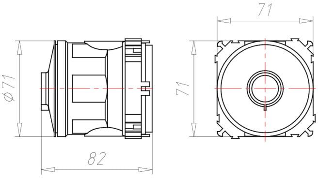 KAISER Boîte d'encastrement 1265-40 60 mm (1265-40)