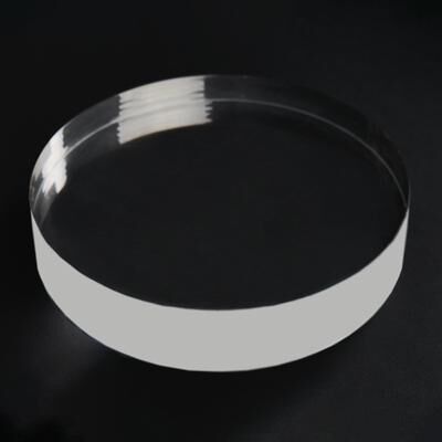 Artissance Round Transparent Glass Crystal Base, Home Accent Art Decor