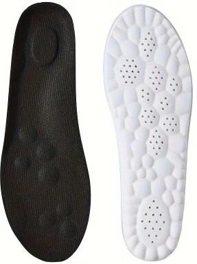 Uplifted Goods High Elasticity Latex Sport Insoles With Arch Support black 8 9m 9.5 10.5w