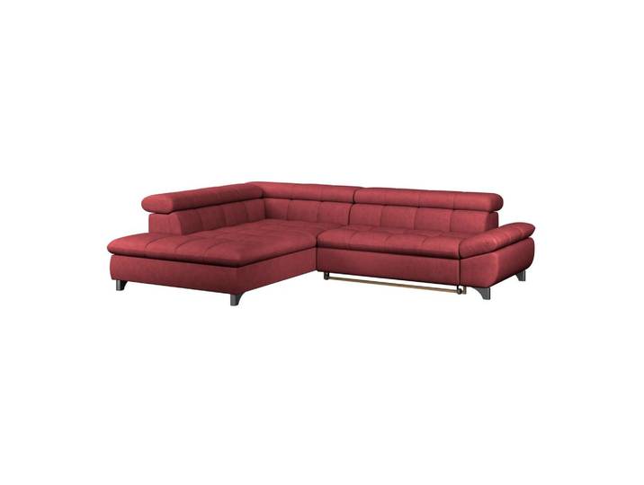 Ecksofa Gemini rubinrot, B: 234cm