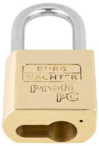 Burg Wächter 116 PC 50 Niro Vorhängeschloss Messing Profilzylinder-Vorhangschloss