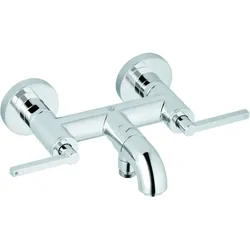Kludi Nova Fonte Wannenfüll- und Brausearmatur 205400515 Wandmontage, Umstellung Wanne/Brause, chrom