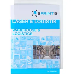 100 SPRINTIS - Deckblätter A4, blendfrei, HPVC 0,20 mm, matt transparent, 100 Stück, Deckfolien, Blätter, Einbanddeckel, Hart-PVC