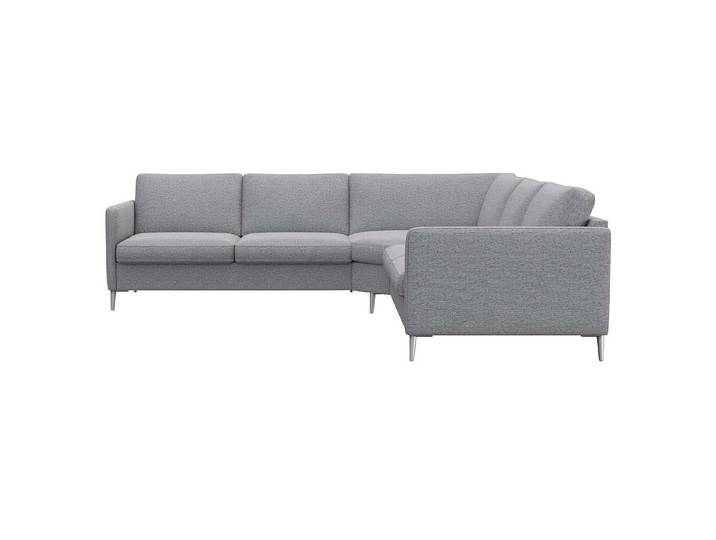 FLEXLUX Ecksofa Fiore, gleichschenklig, bequem durch hochwertigem Sitzaufbau, schmale Armlehnen, super Sitzkomfort durch Kaltschaum, Füße Alu