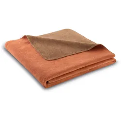 Biederlack Wohndecke rust-brown 150x200 cm