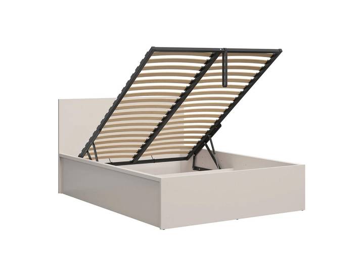 Petits-meubles Boxbett 140/200 Edwin Kaschmir, Beige, Holzwerkstoff, 140x200 cm, Schlafzimmer, Bett, Boxspringbetten