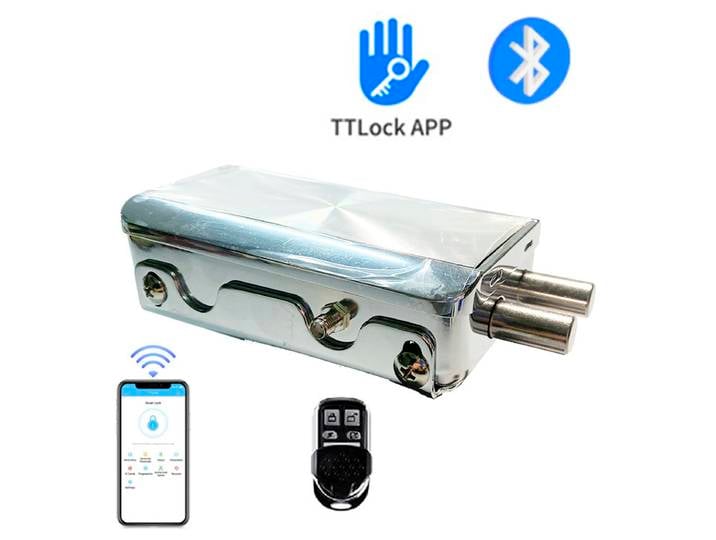Serrure électronique intelligente AutoLock, télécommande RF sans fil, serrure de porte en bois, application TTLOCK, serrure Invisible Bluetooth